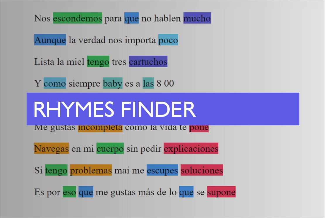 Rhymes finder